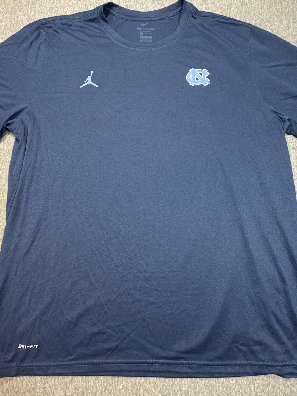 Jordan The Nike Tee University of North Carolina Tarheels Team Issue Navy T XXL
